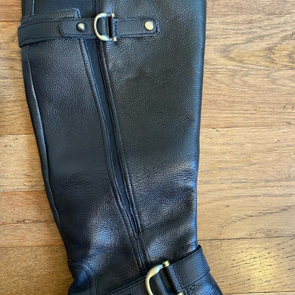 Black Boots Leather Upper Size Womens 9 Naturalizer Joylynn Knee - Picture 6 of 12